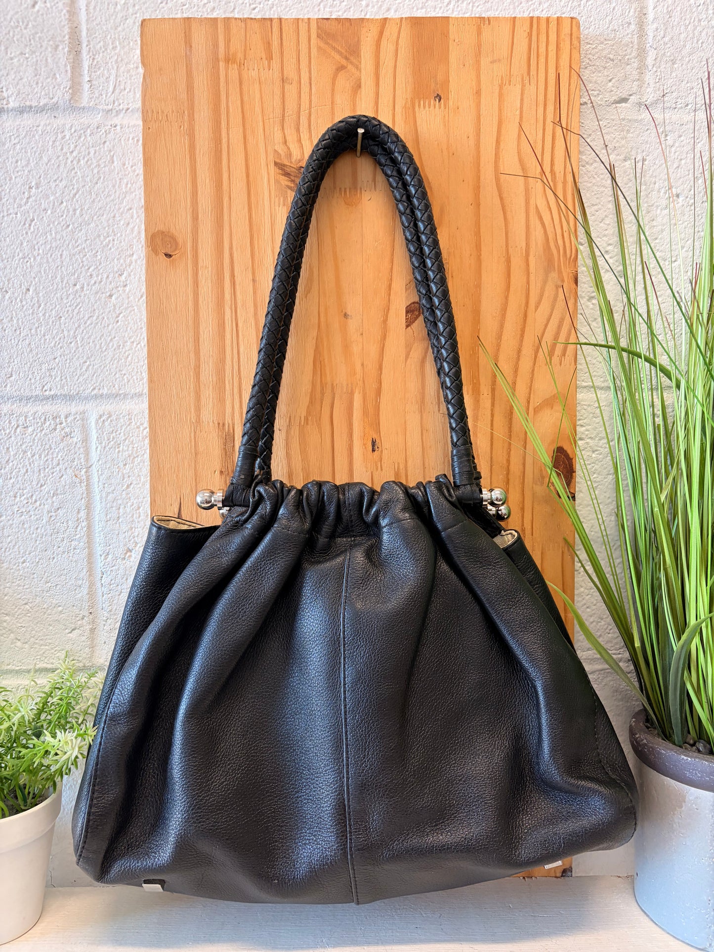 Black Leather Purse