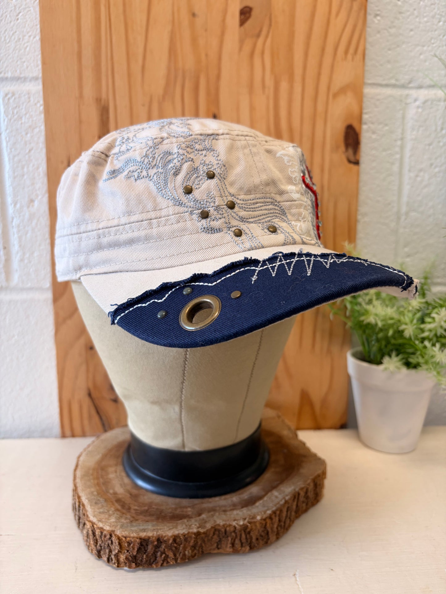 Cross Embellished Cadet Cap