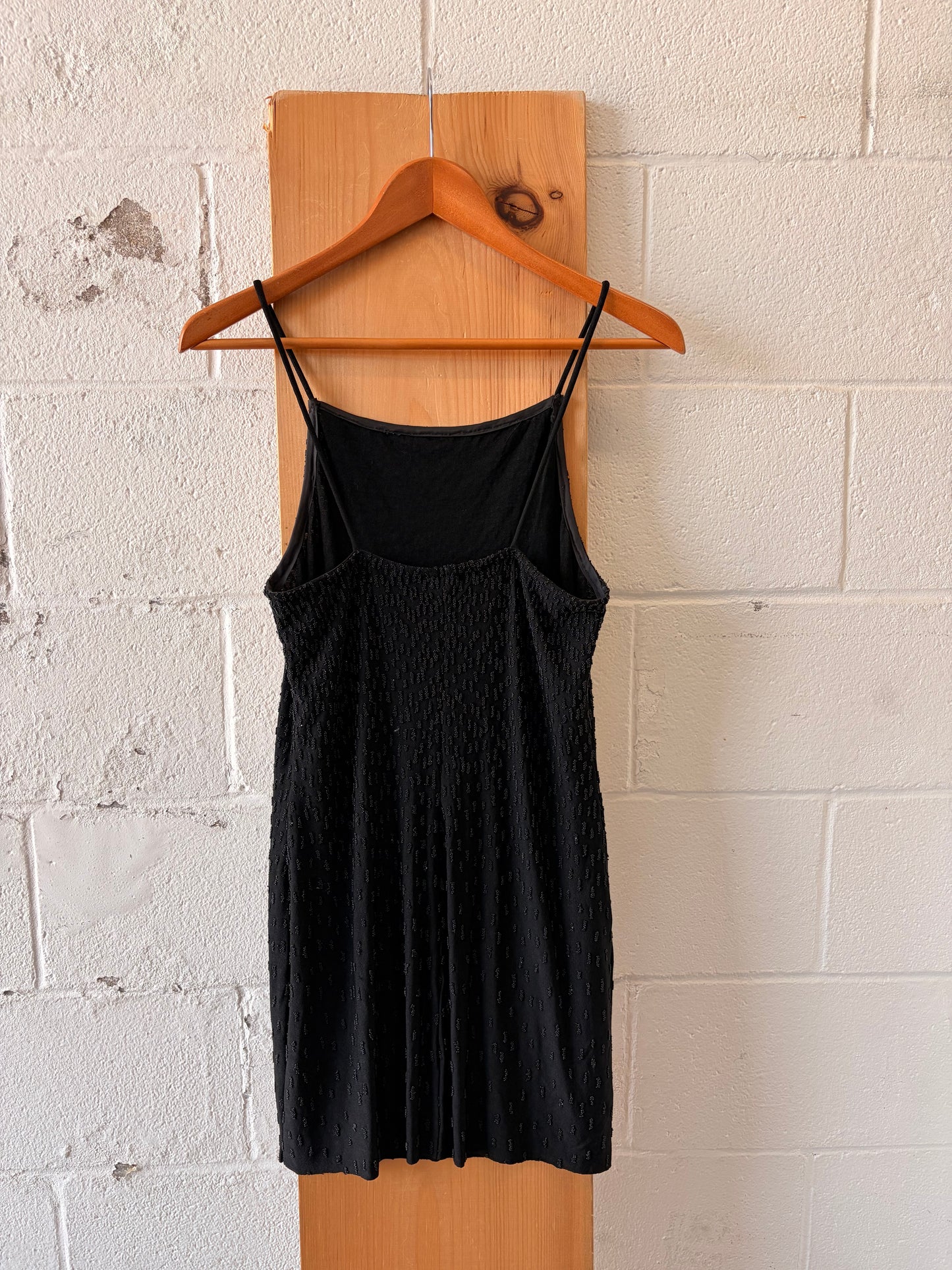 90’s Black Beaded Dress : 7/8
