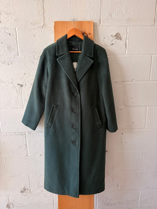 NWT Madewell Forest Green Alonzo Coat : M