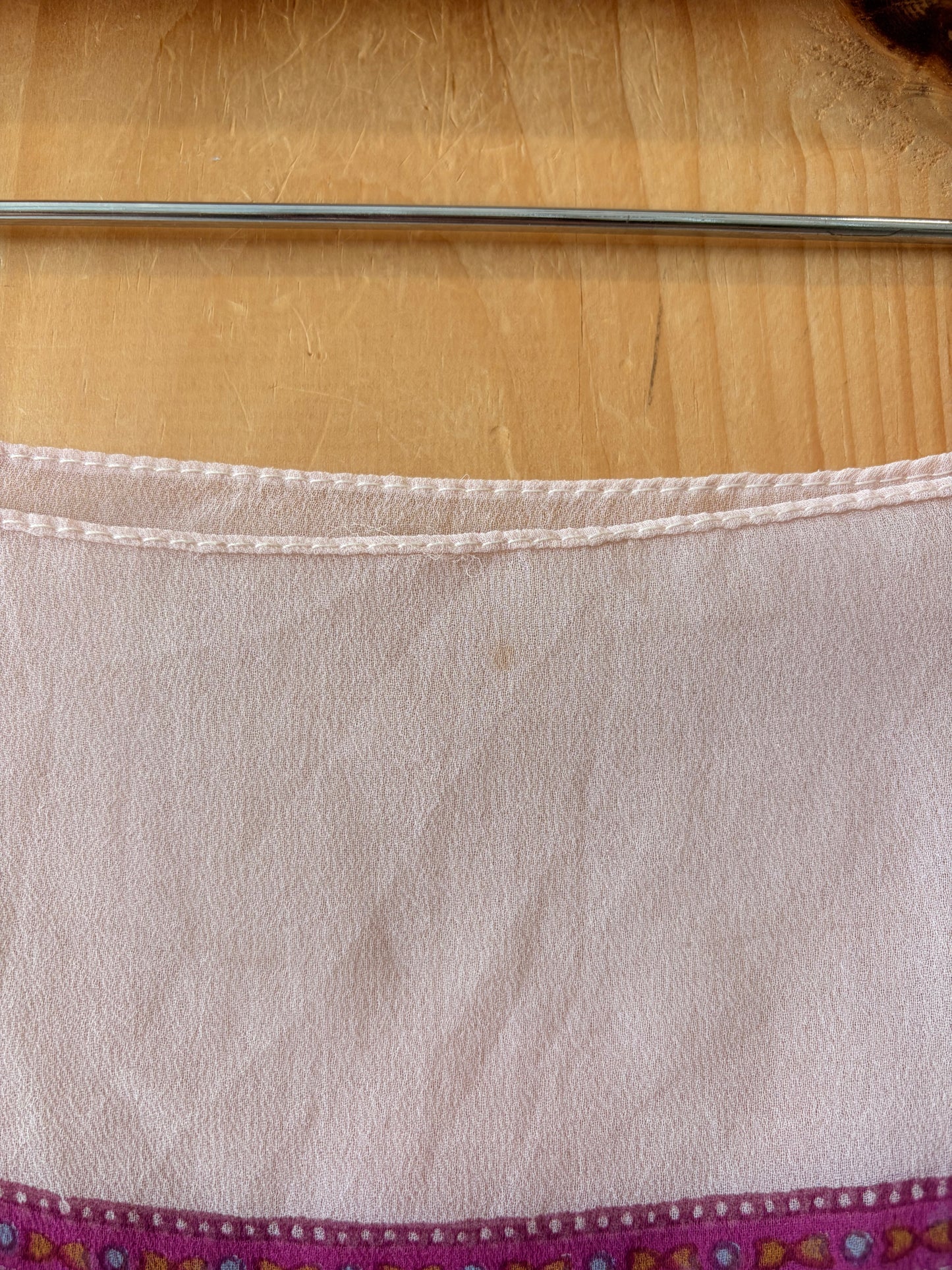 Pink Patterned Scarf