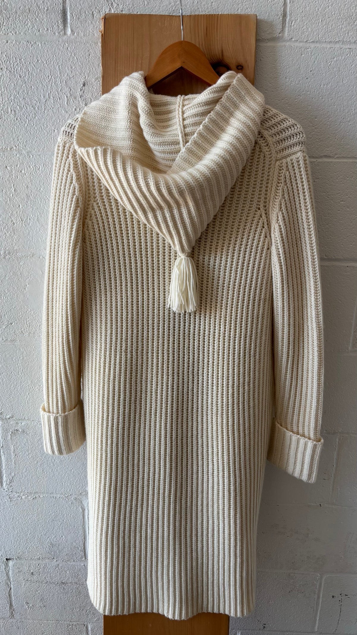 ‘01 Long Hooded Gap Cardigan : M
