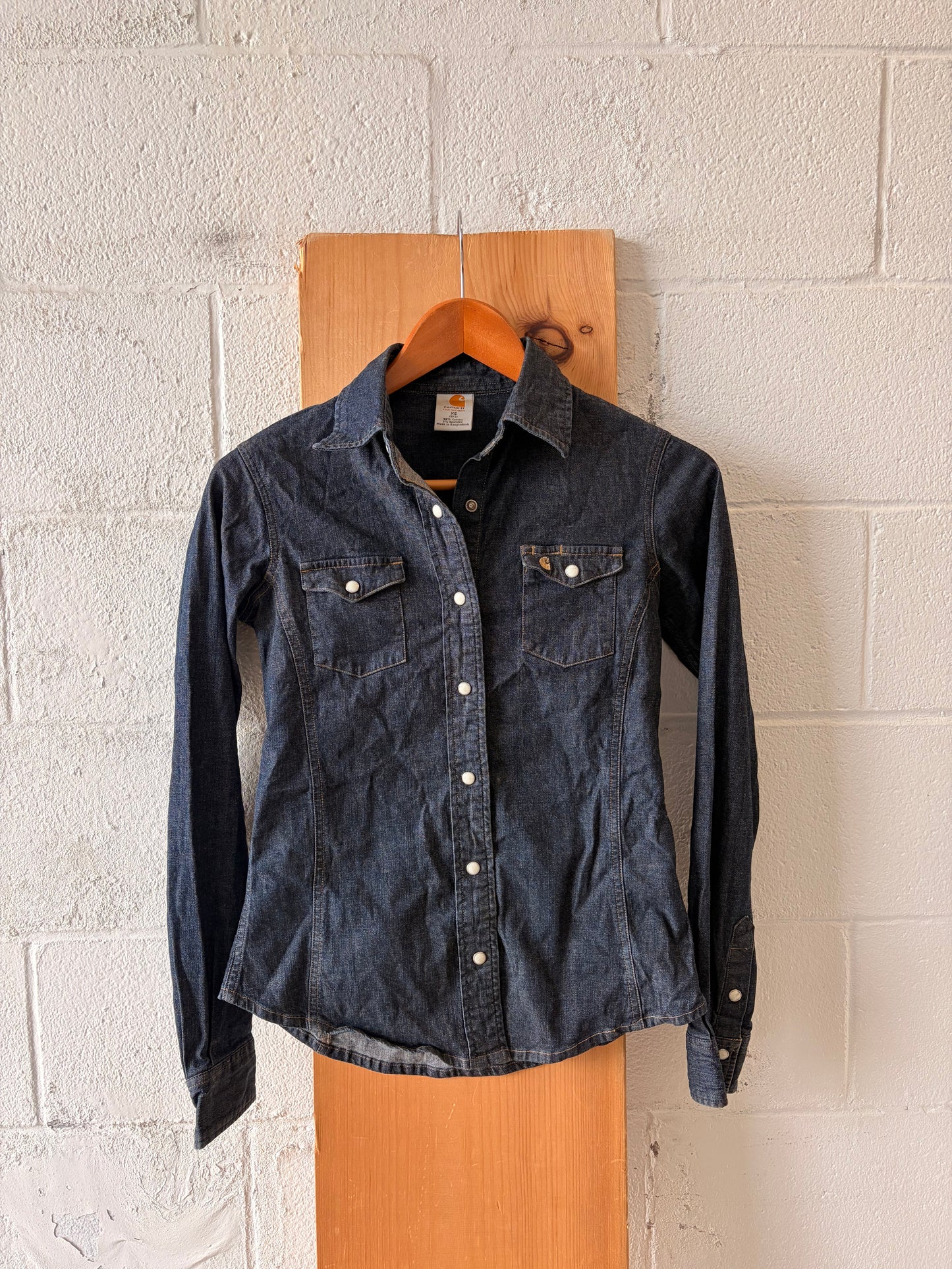 Ladies Carhartt Pearl Snap : XS