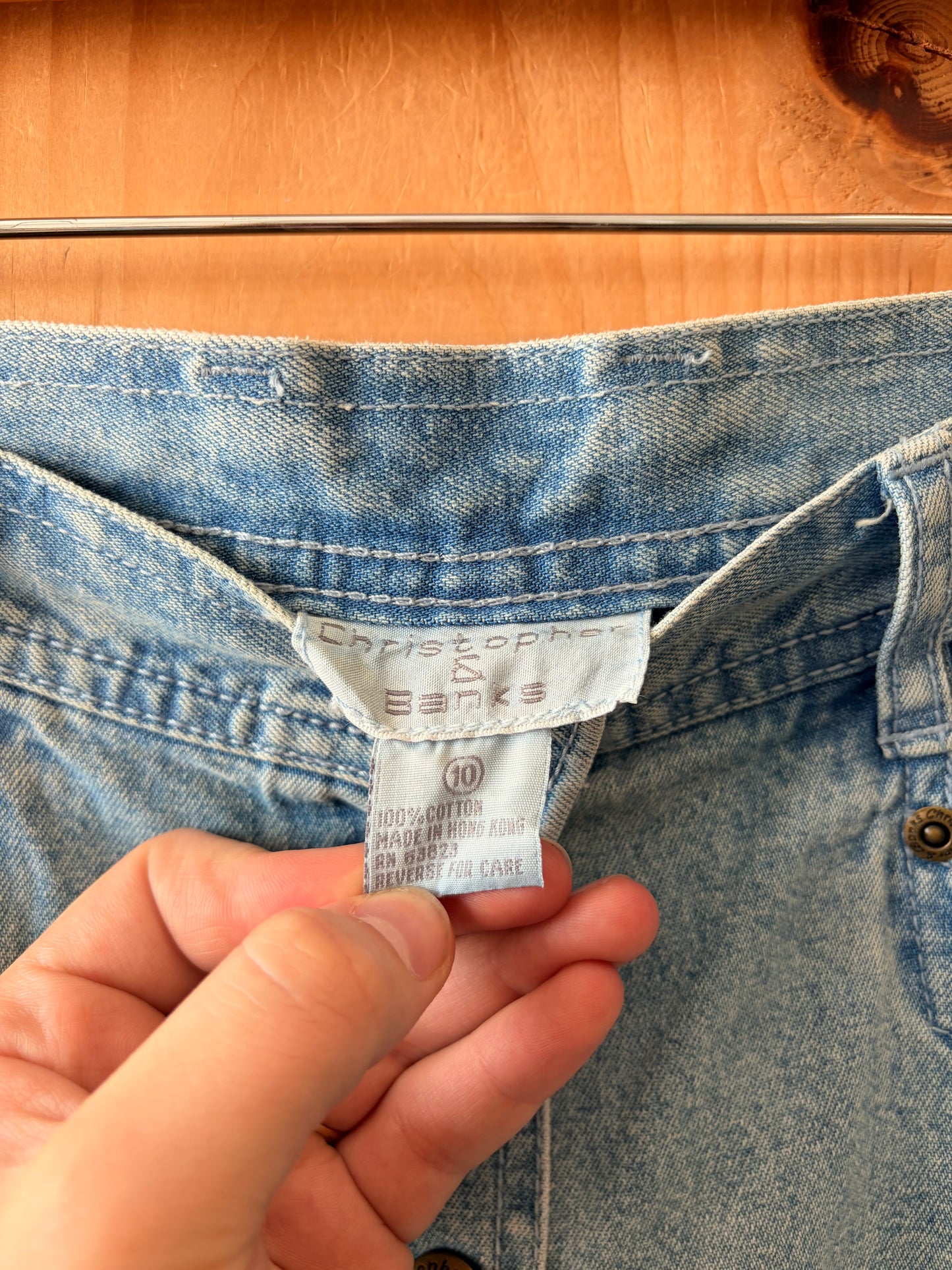 Button Down Denim Skirt : 10