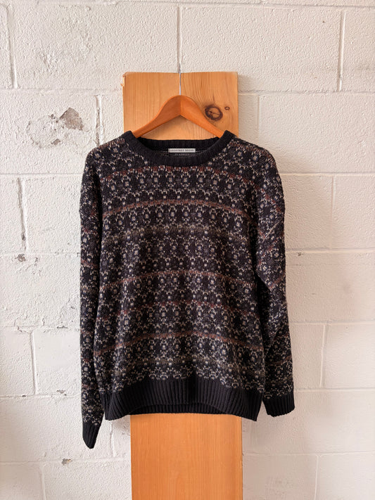 Geoffrey Beene Patterned Knit Sweater : L