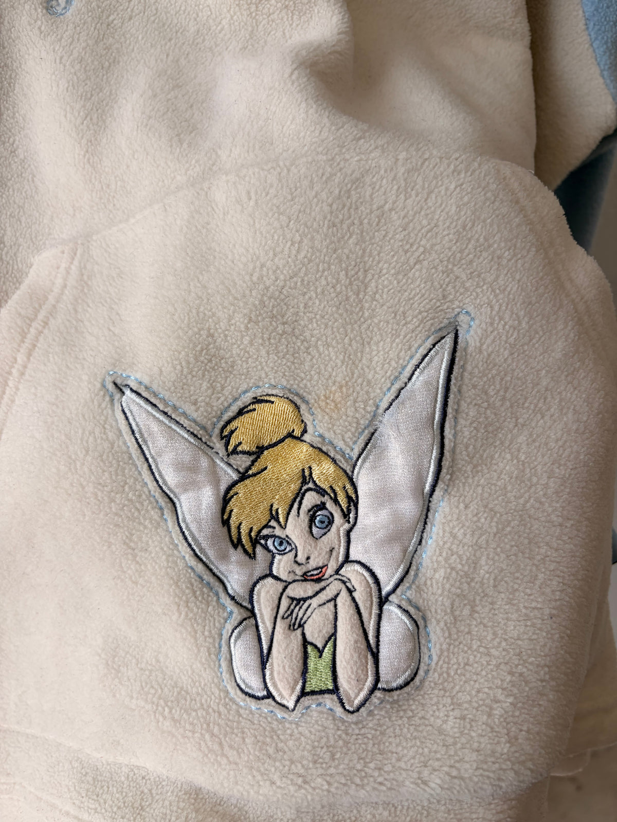 Vtg Feisty Tinker Bell Fleece Hoodie : Missy XL