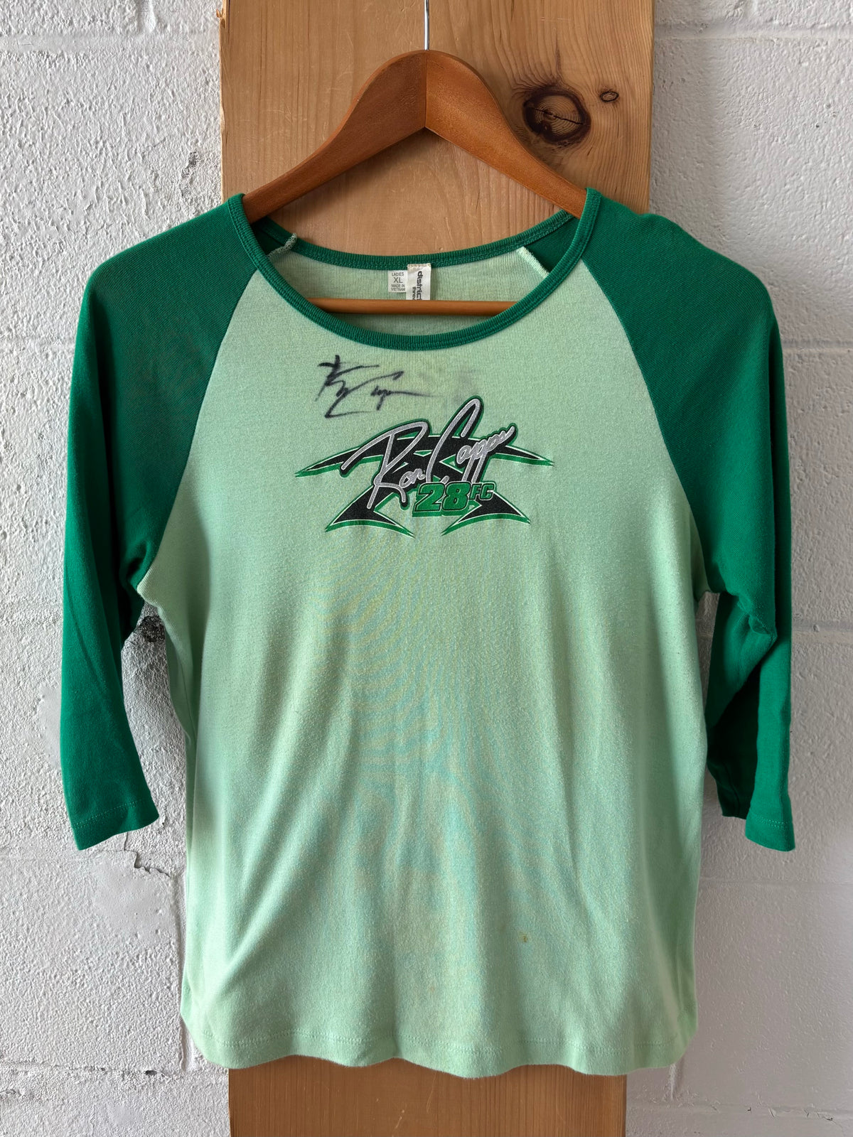 Signed Ron Capps Raglan Tee : XL