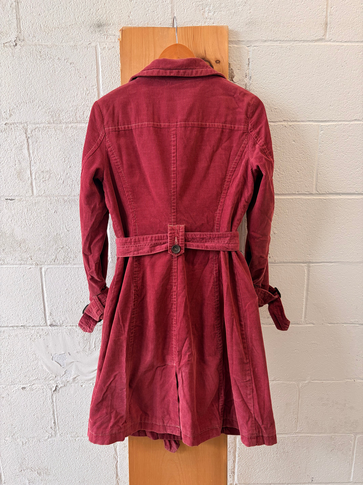 Boden Rust Corduroy Trench Coat : 10 (As Is)