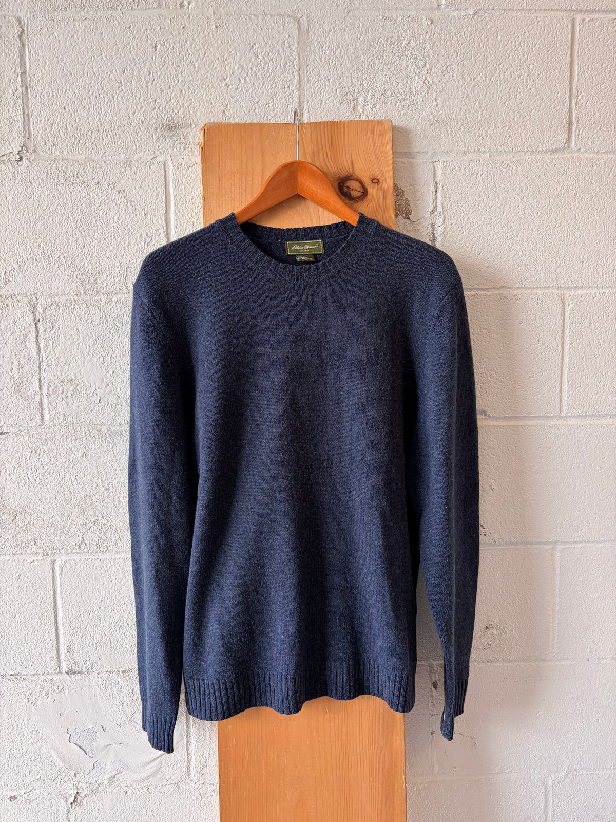 Navy Eddie Bauer Wool Blend Sweater : L