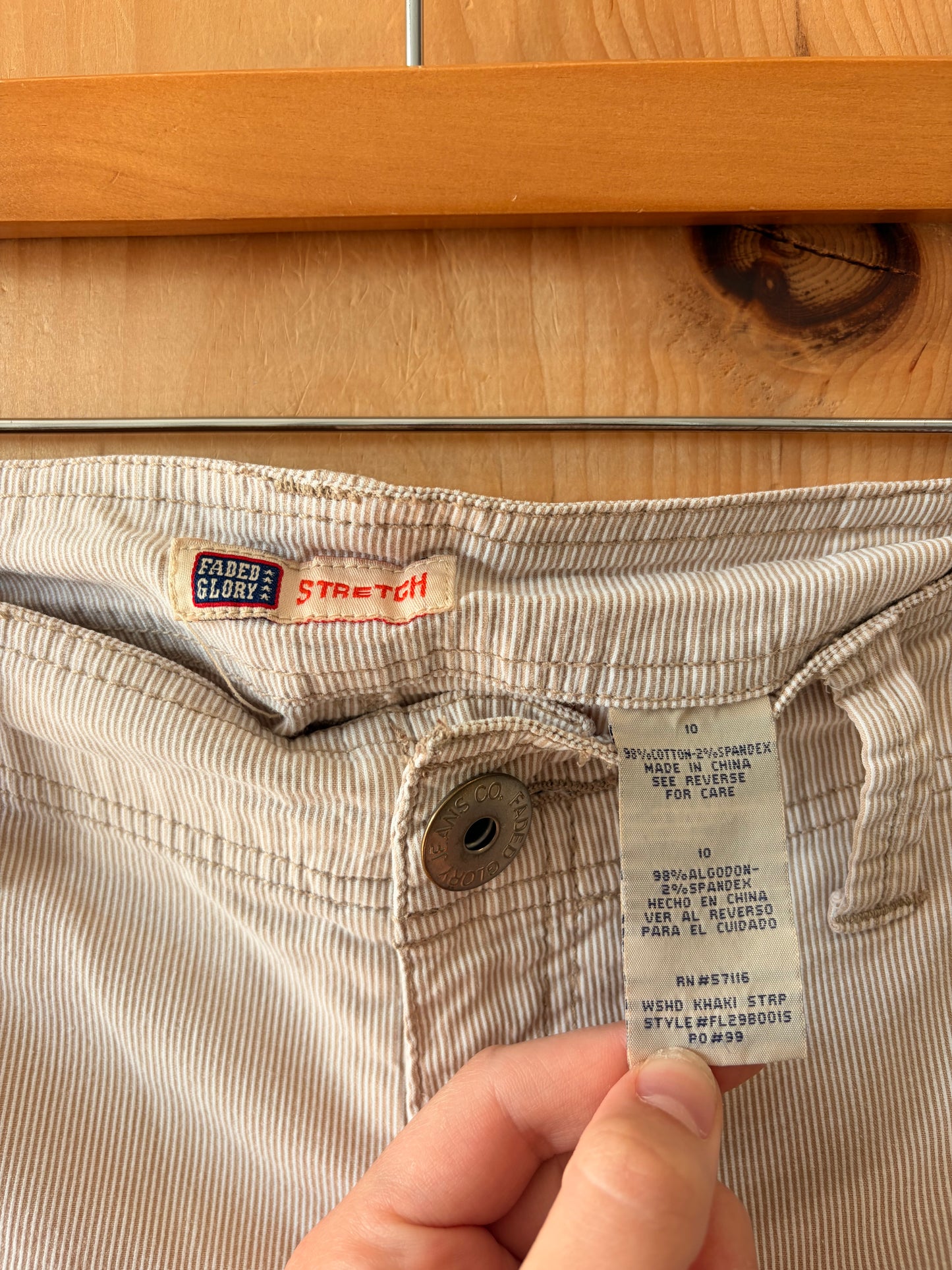 Striped Beige Shorts : 10