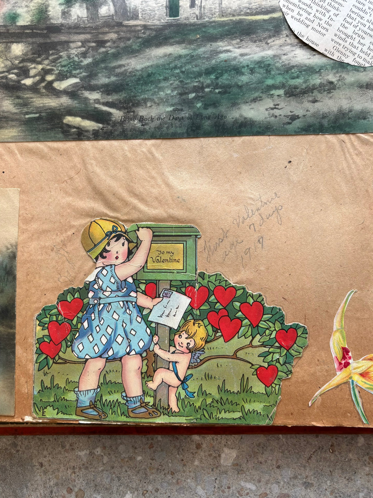 Vtg Early 1900’s Scrap Book (Local Pickup Only)