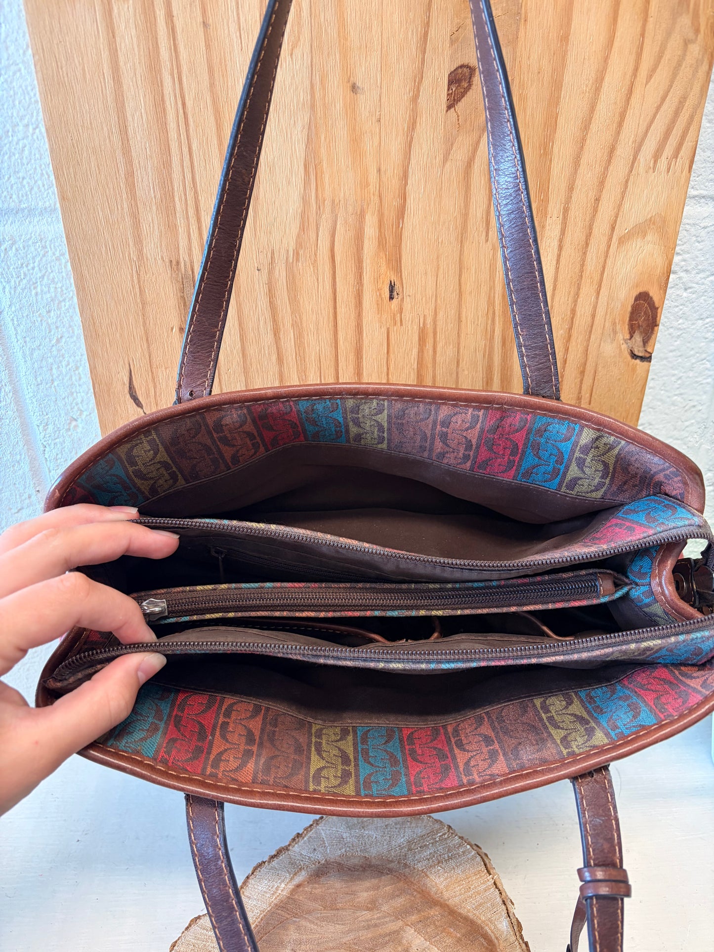 Fossil Colorful Canvas Purse (Local Pickup Only)