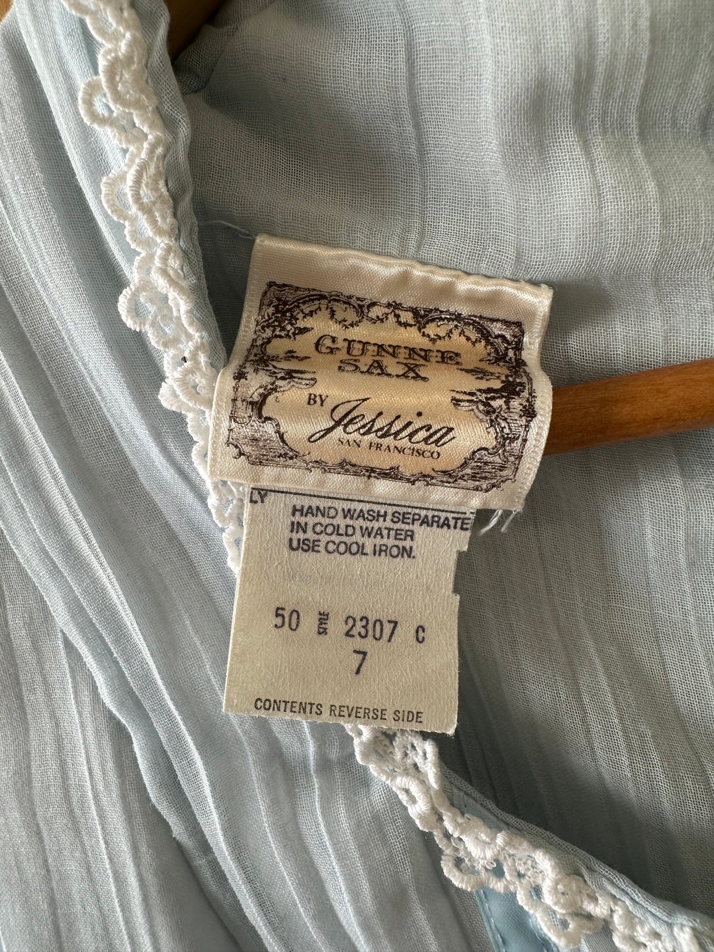 Vtg Gunne Sax by Jessica Blue Dress : XS