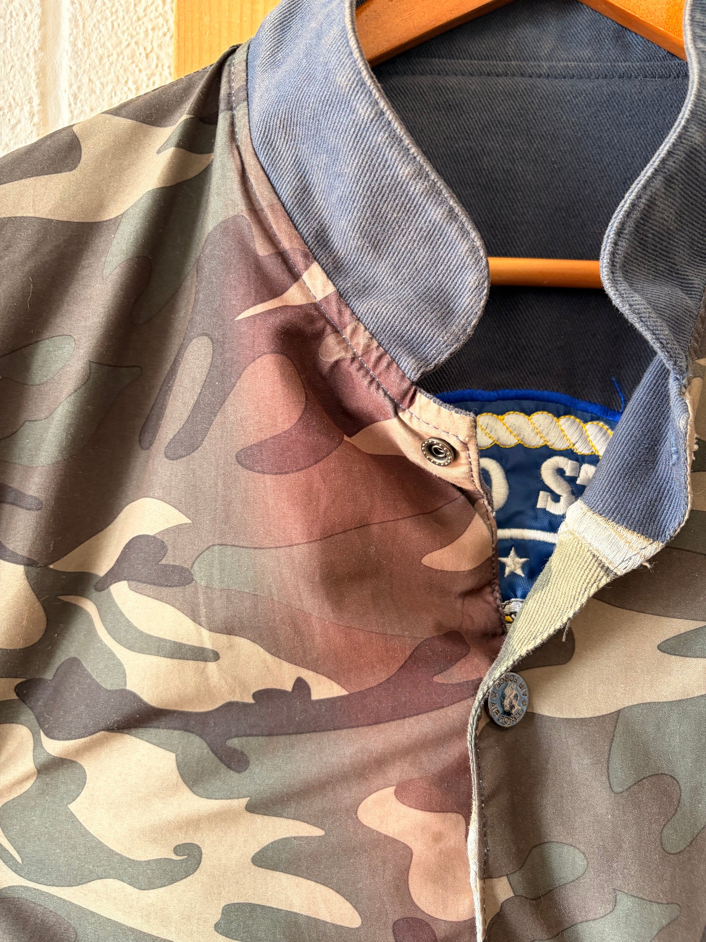 Vtg Reversible Air Force Flight Bomber Jacket : XL (As Is)