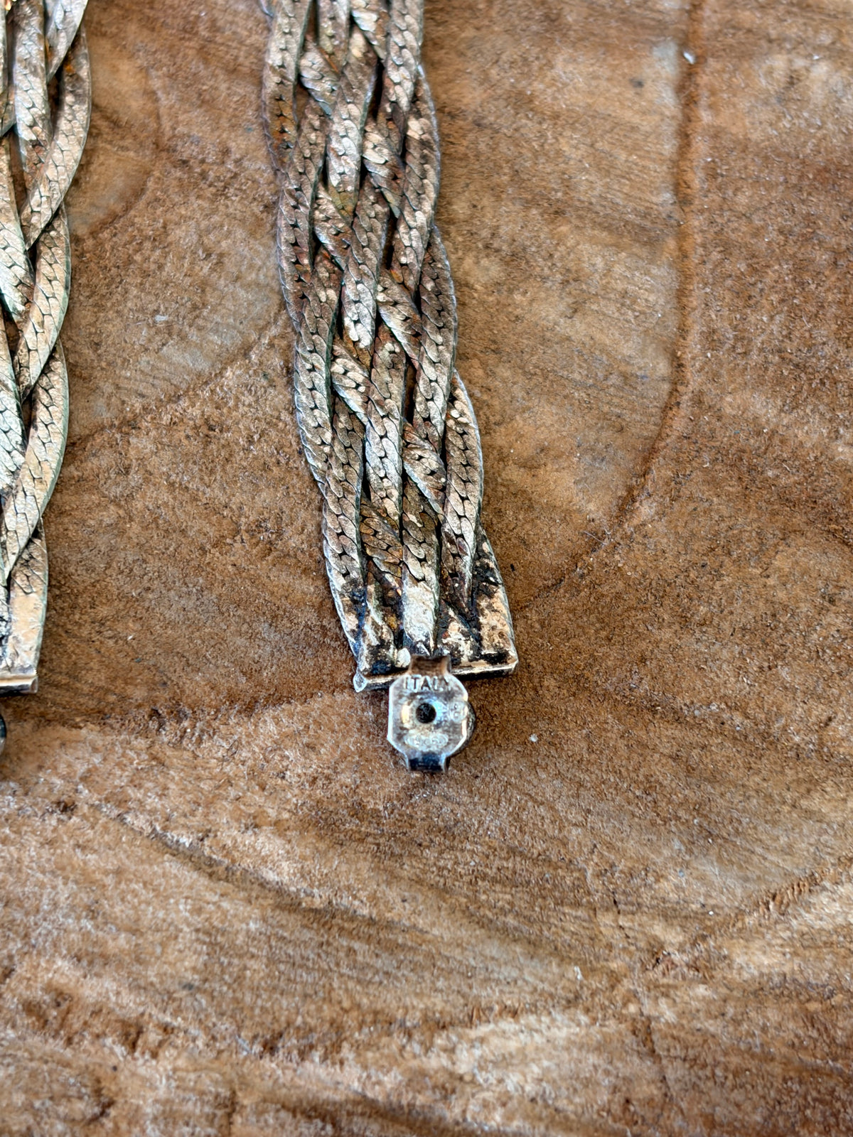Italy 925 Woven Hoops