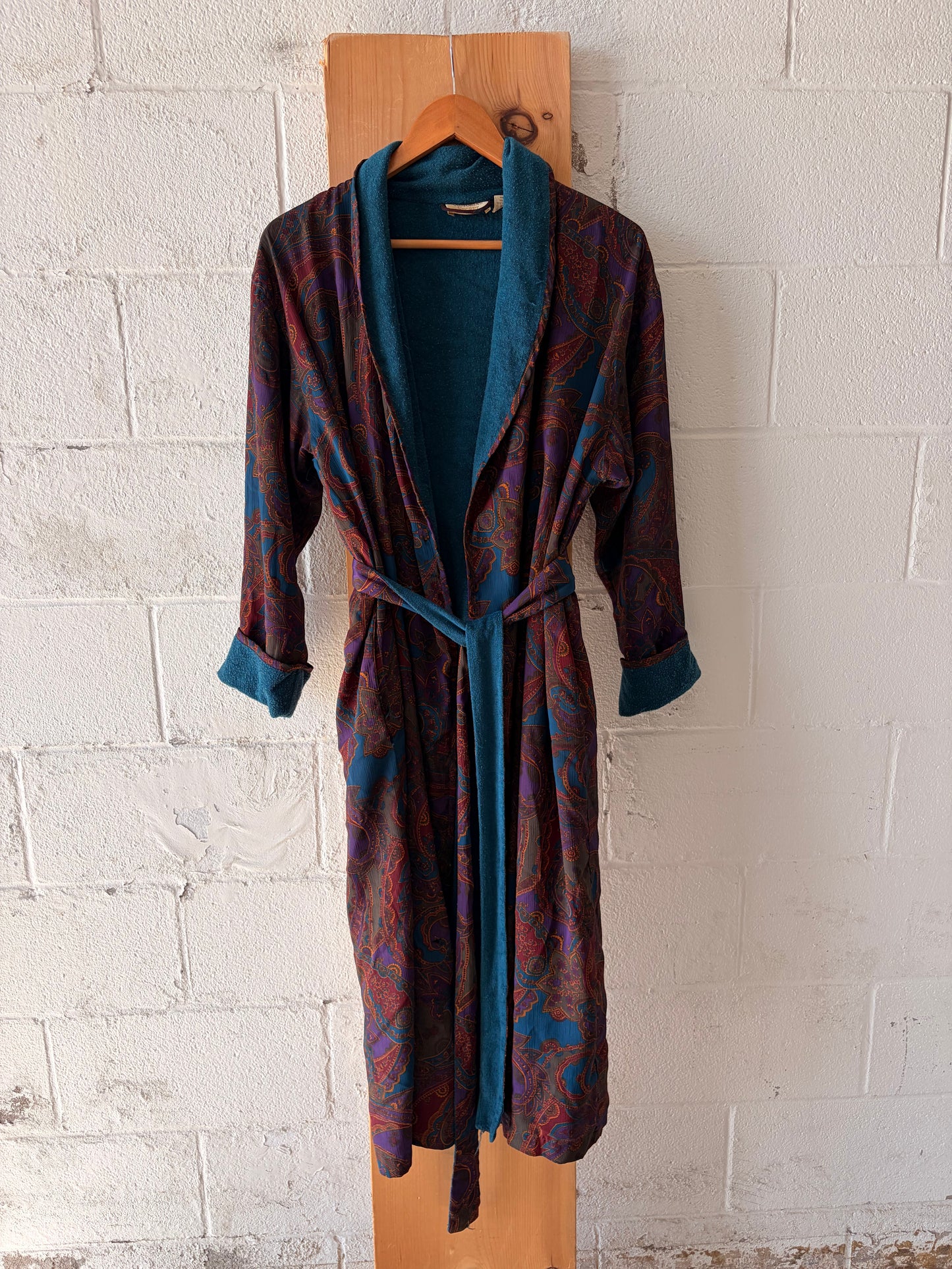 Vtg Victoria’s Secret Paisley Robe : XS/S (As Is)