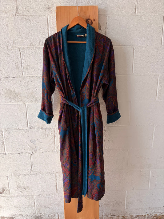 Vtg Victoria’s Secret Paisley Robe : XS/S (As Is)