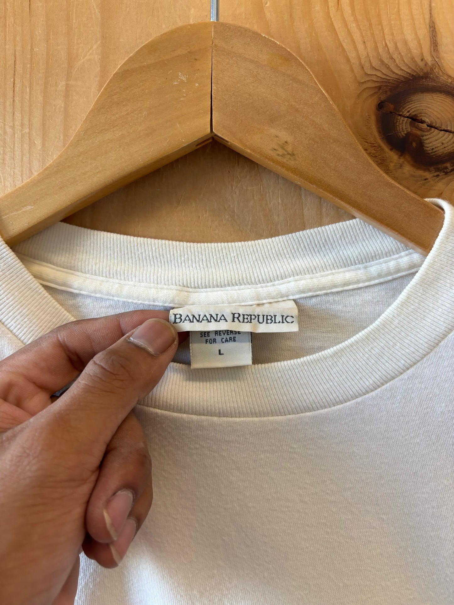 Vtg Single Stitch Banana Republic Tee : L
