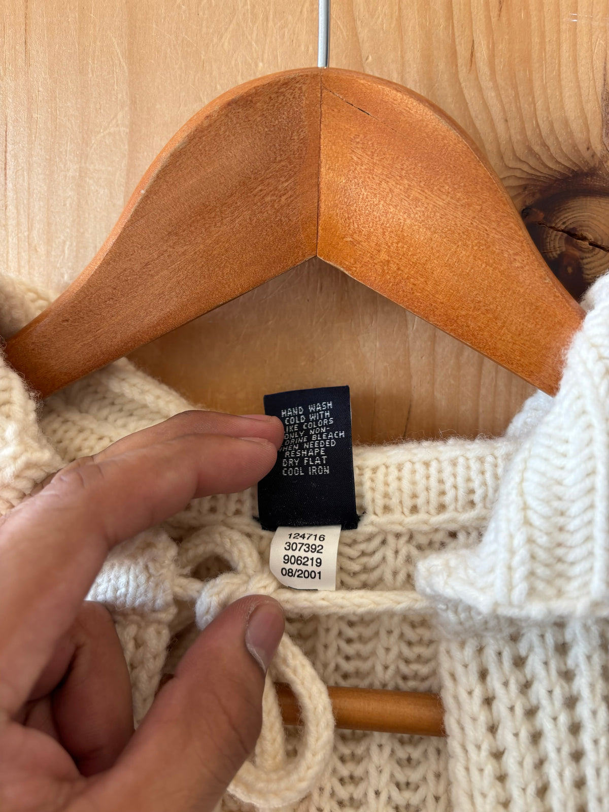 ‘01 Long Hooded Gap Cardigan : M