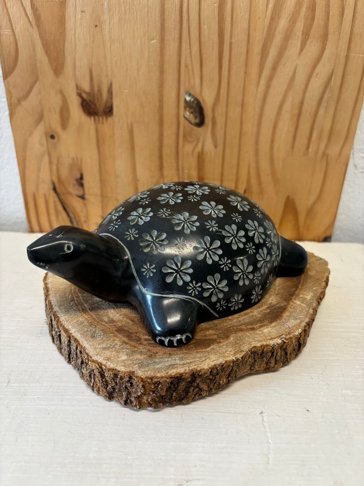 Handcrafted Soapstone Turtle Figurine (Local Pickup Only)
