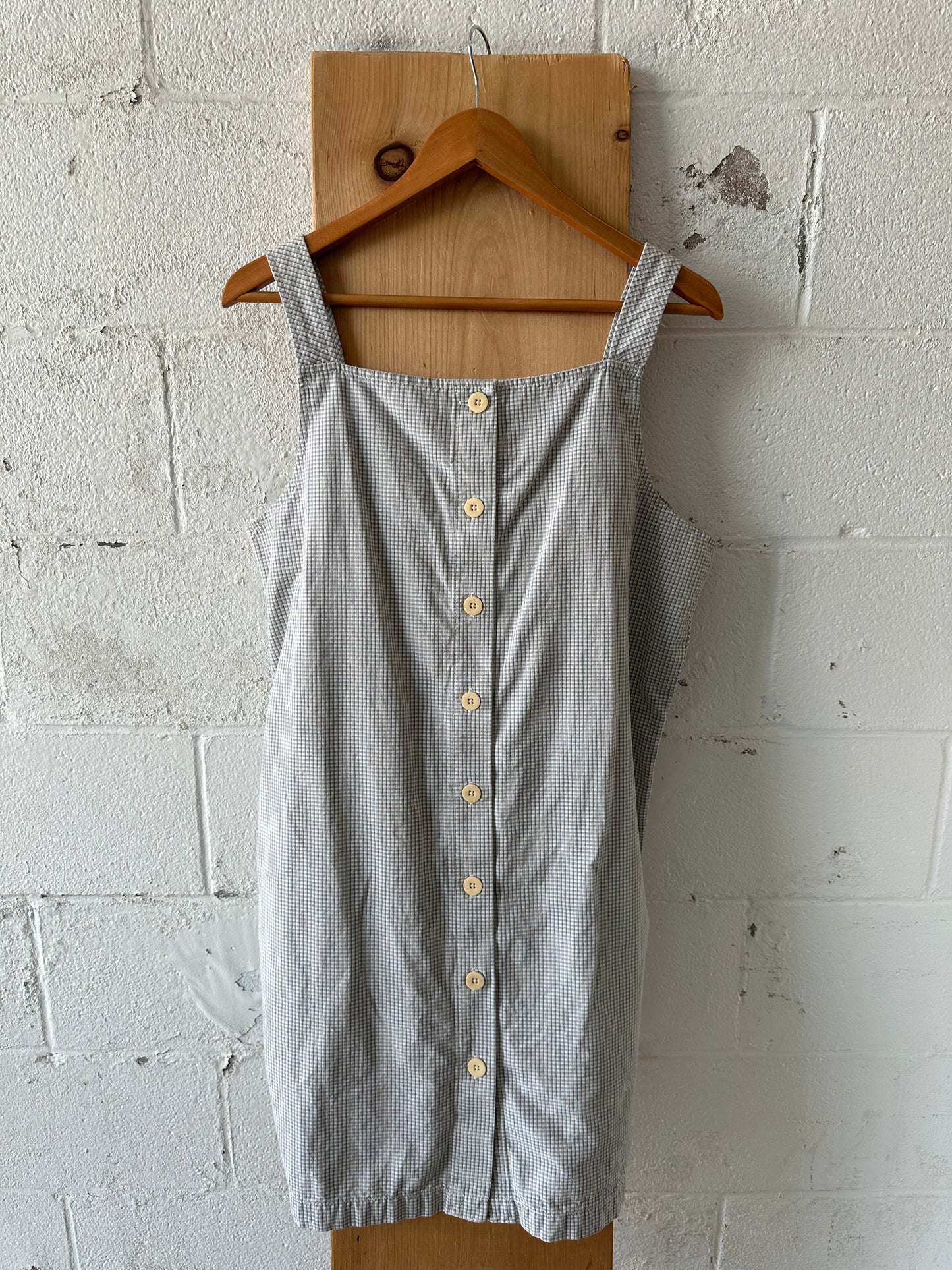 Vtg Checkered Jumper : XL