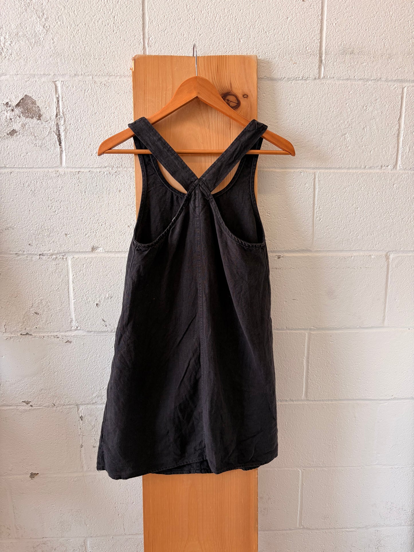 Dark Gray Linen Jumper : XS