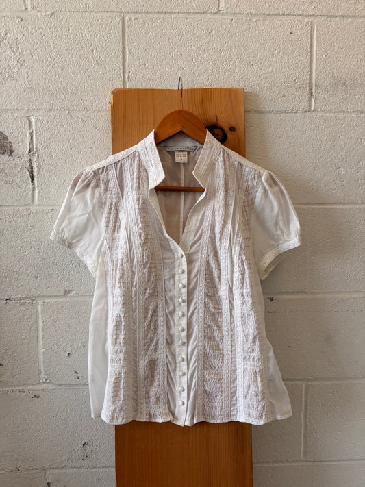 Dainty Pink & White Blouse : 8