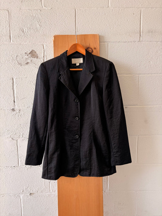 Vtg Express Black Blazer : 7/8