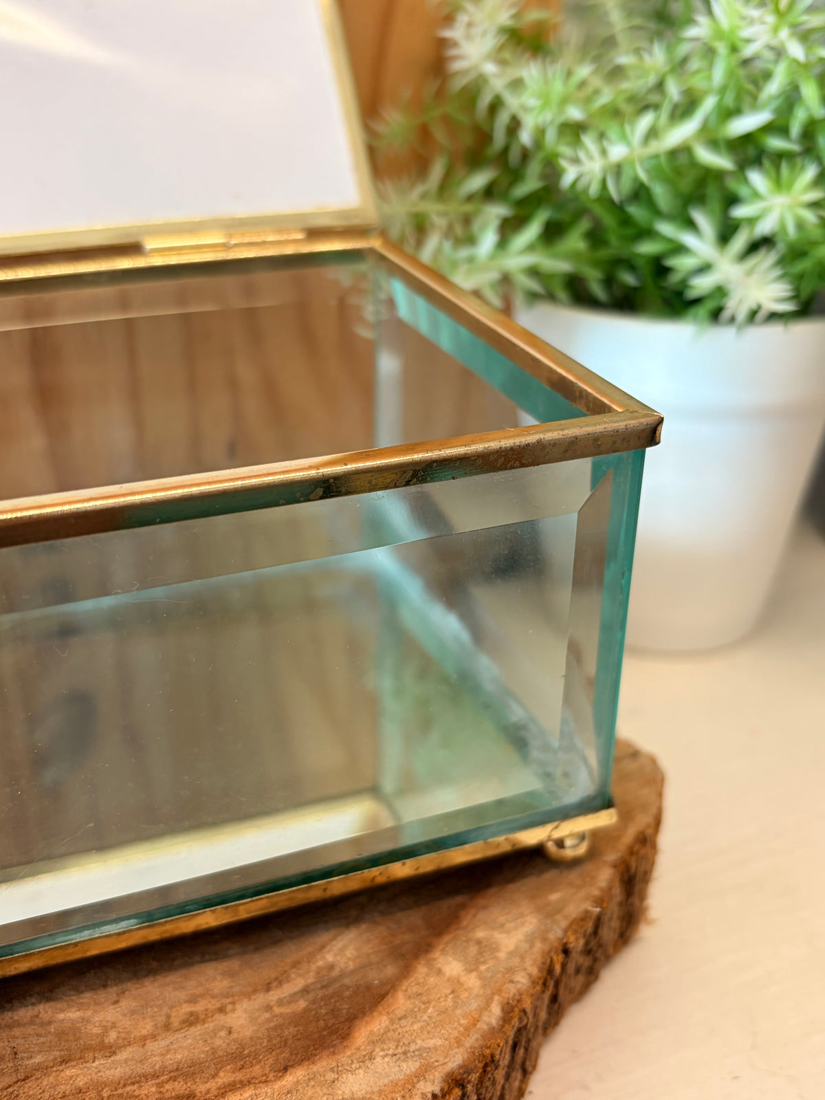 Vtg Mirrored Angel Trinket Box (Local Pick Up Only)