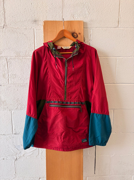 Vtg L.L. Bean Anorak Color Block Windbreaker : L