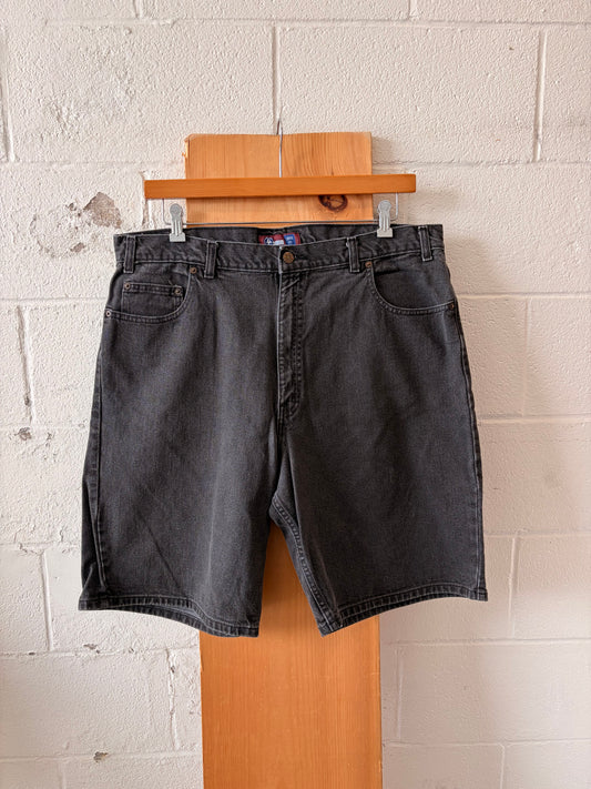 Vtg Arizona Black Denim Shorts : 40