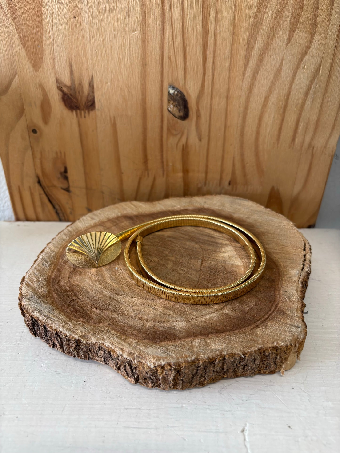 Vtg Gold Tone Chain Belt