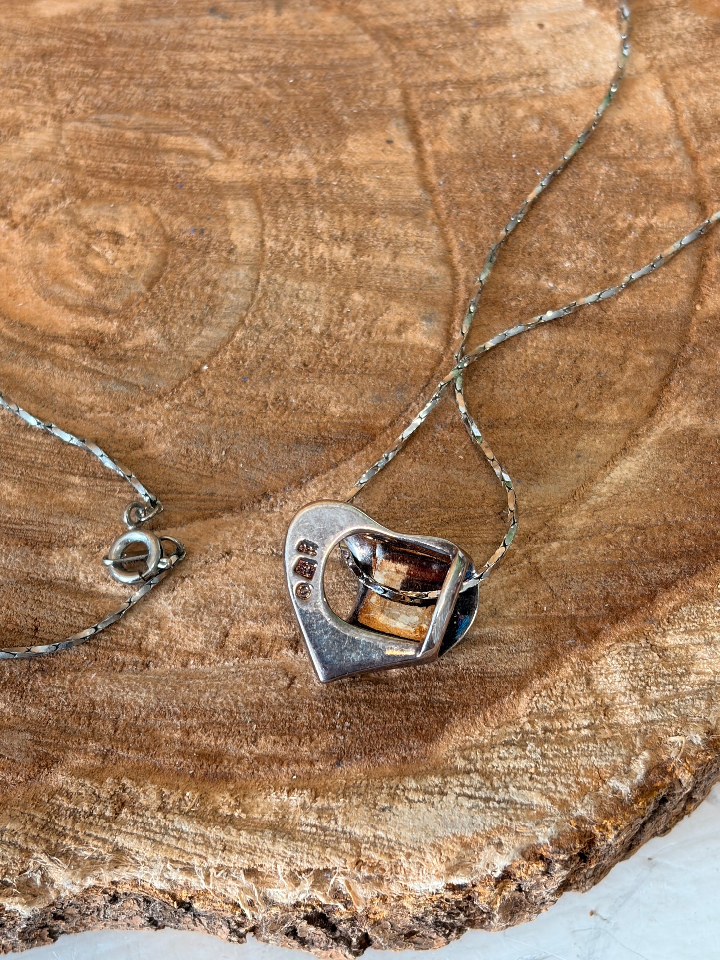 Sterling Heart Pendant Necklace