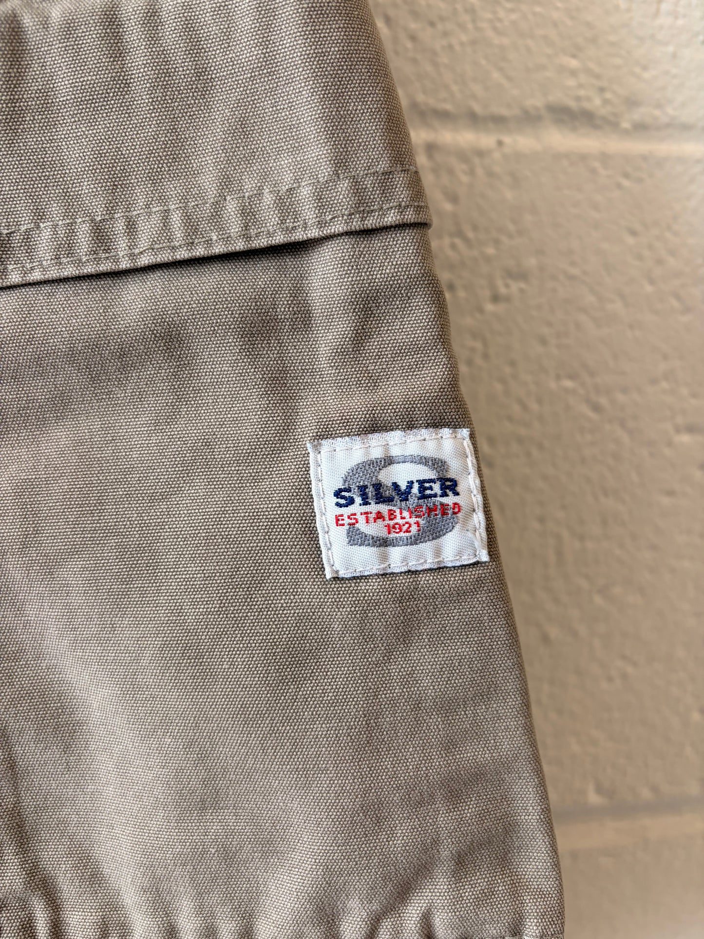 Vtg Silver Button Fly Shorts : 27