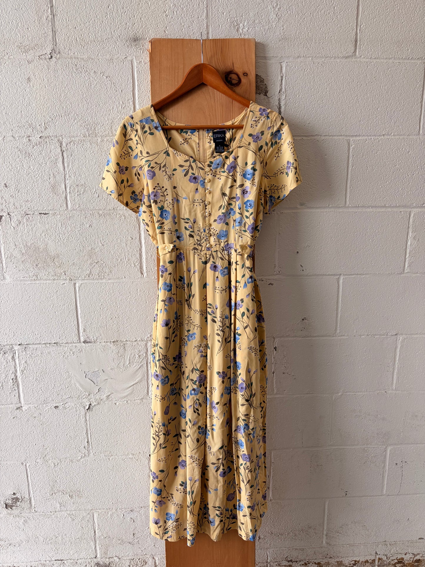 Floral Yellow Dress : S