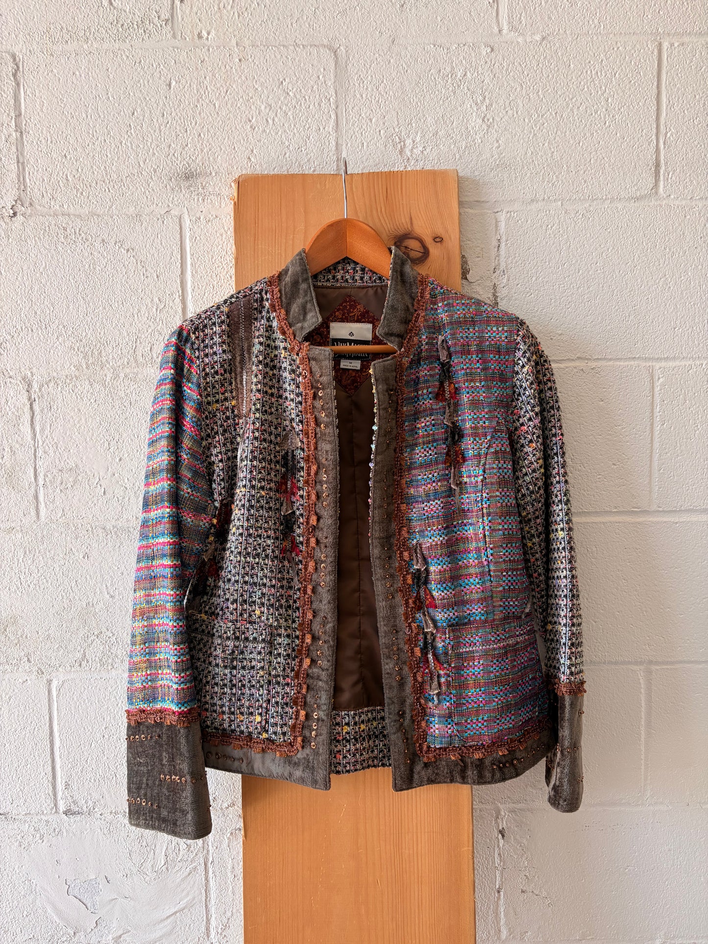 Funky Multi Patterned Jacket : M