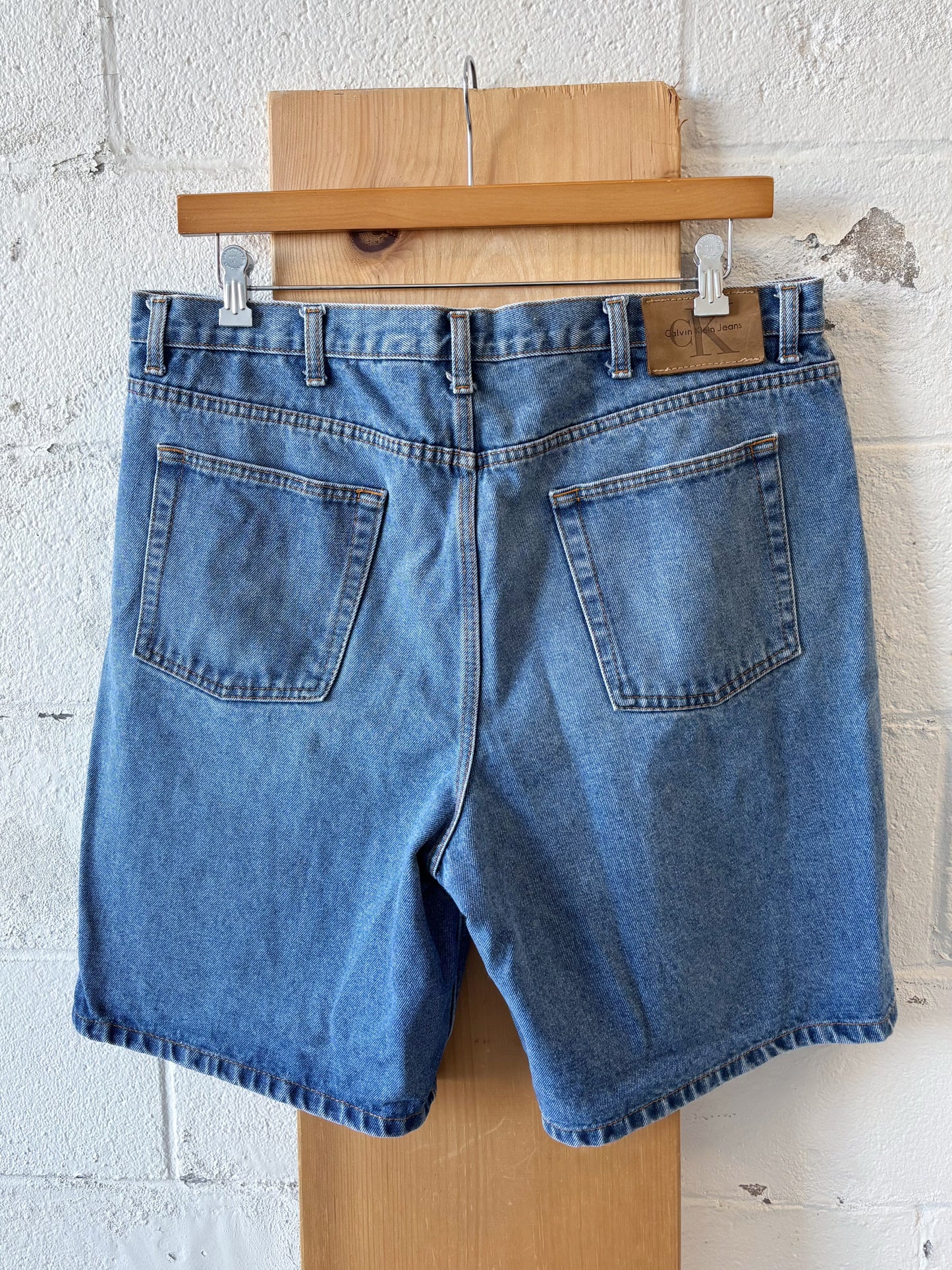 CK Denim Shorts : 40” W