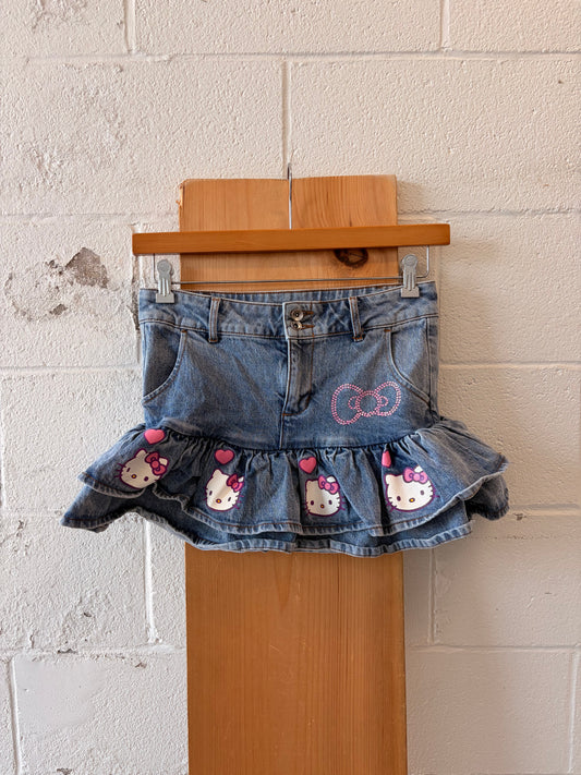 Hello Kitty Denim Skirt : S/M