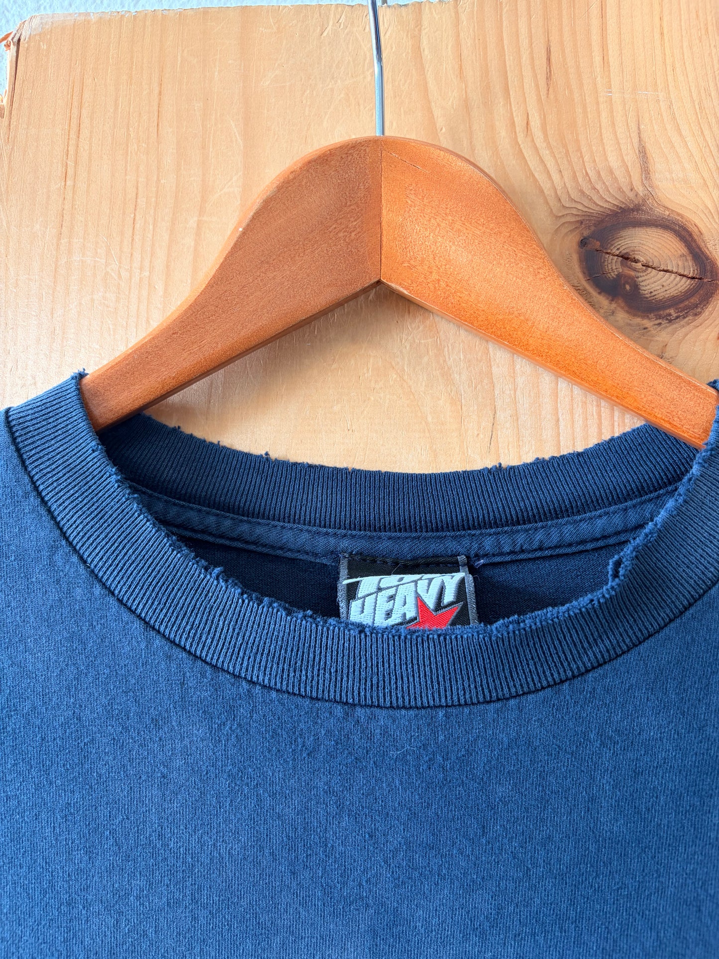 Distressed Y2K Top Heavy Long Sleeve : XL