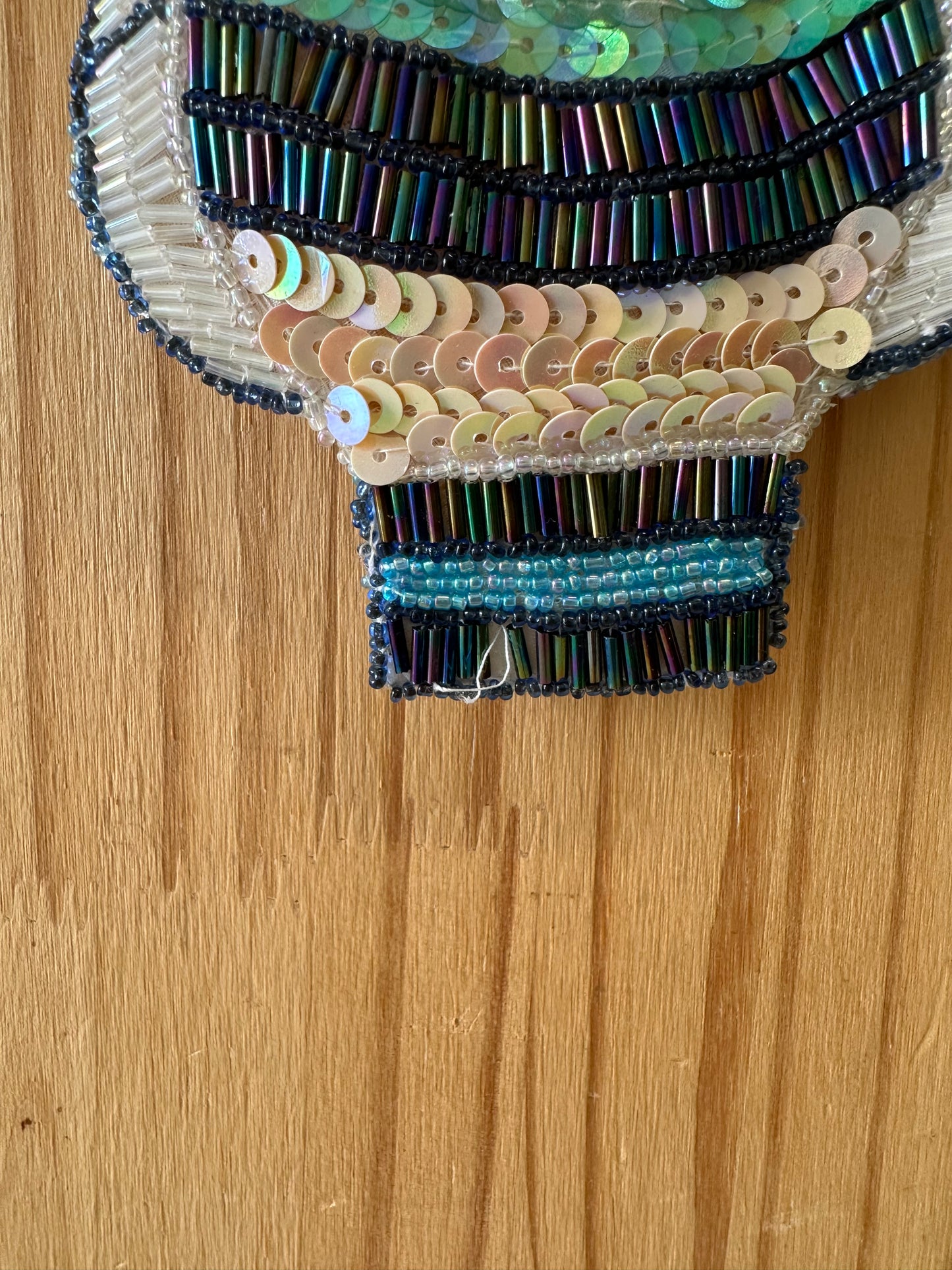Beaded Fish Pouch