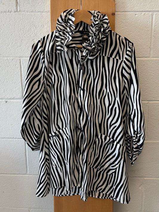 Zebra Print Top : M