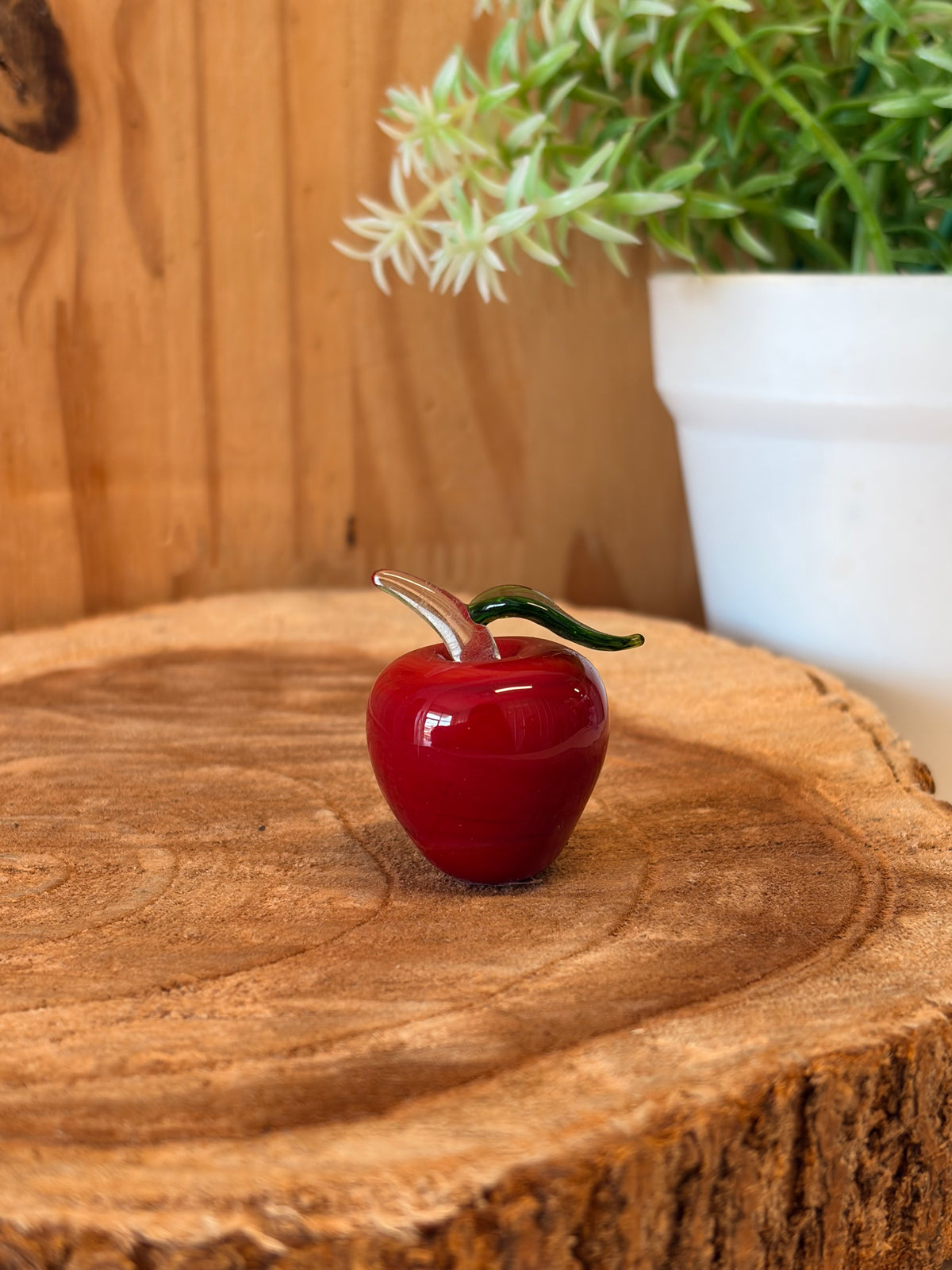 Tiny Glass Apple Trinket (Local Pick Up Only)