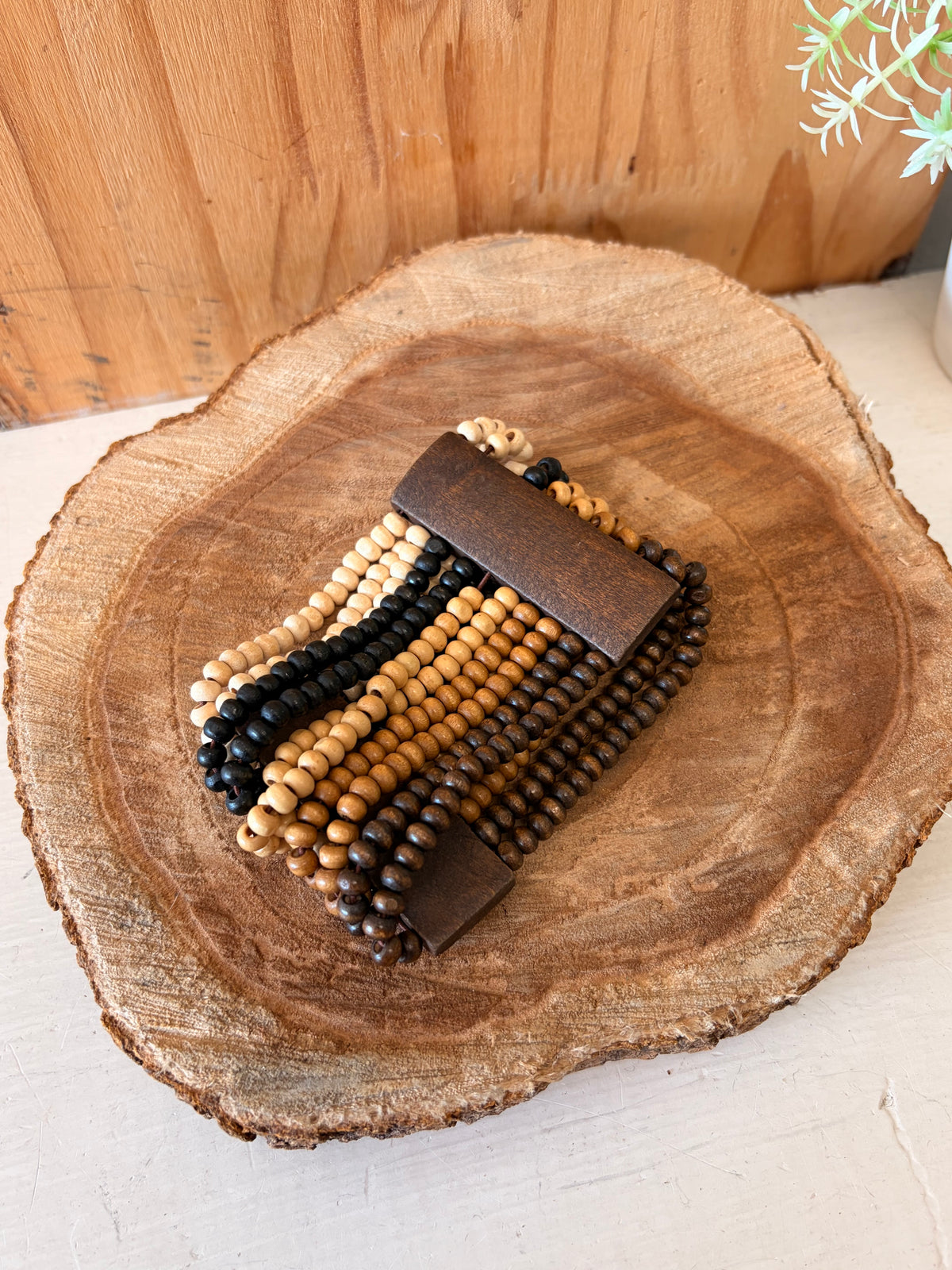 Wooden Beaded Bracelet