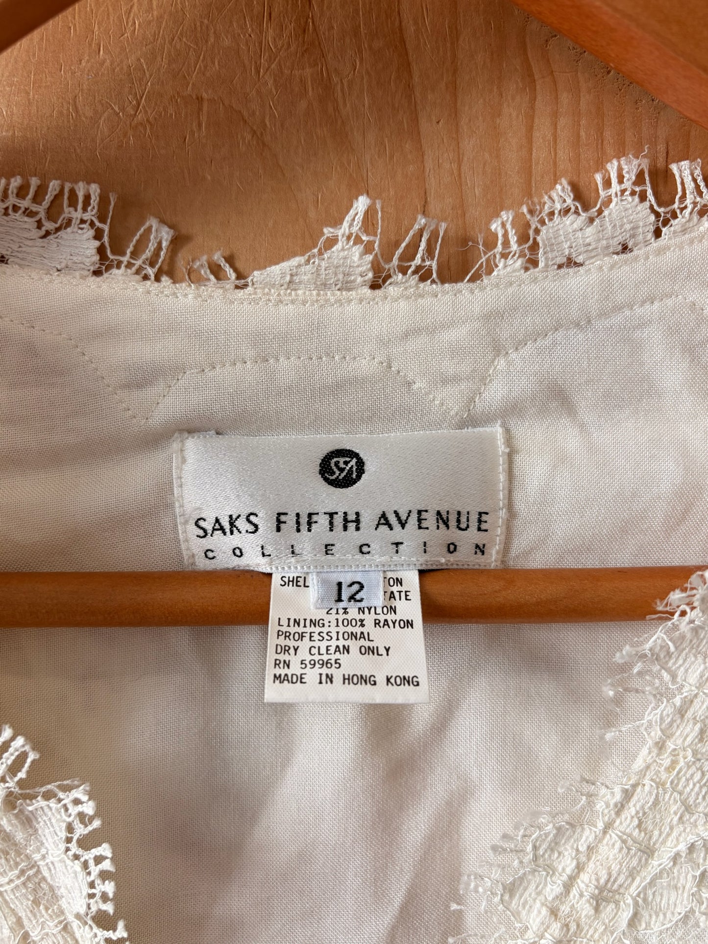 Vtg Lace Vest : 12