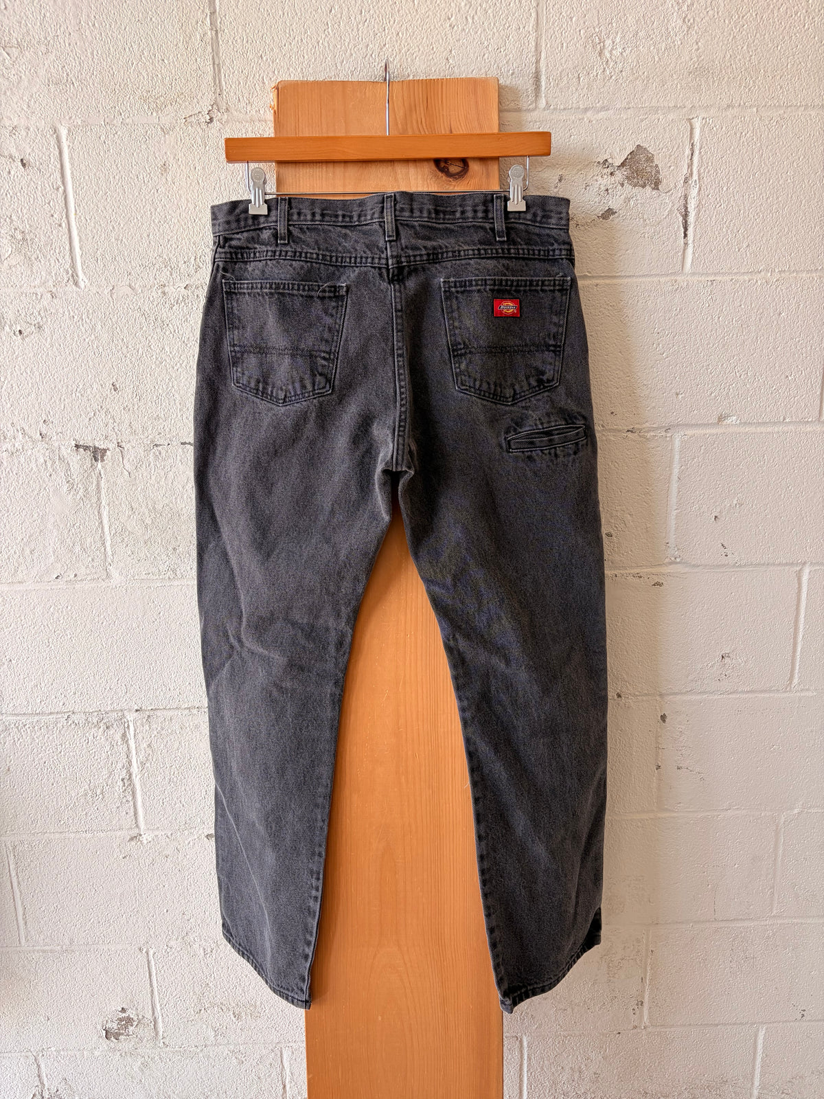 Faded Black Dickies Work Pants : 36x34
