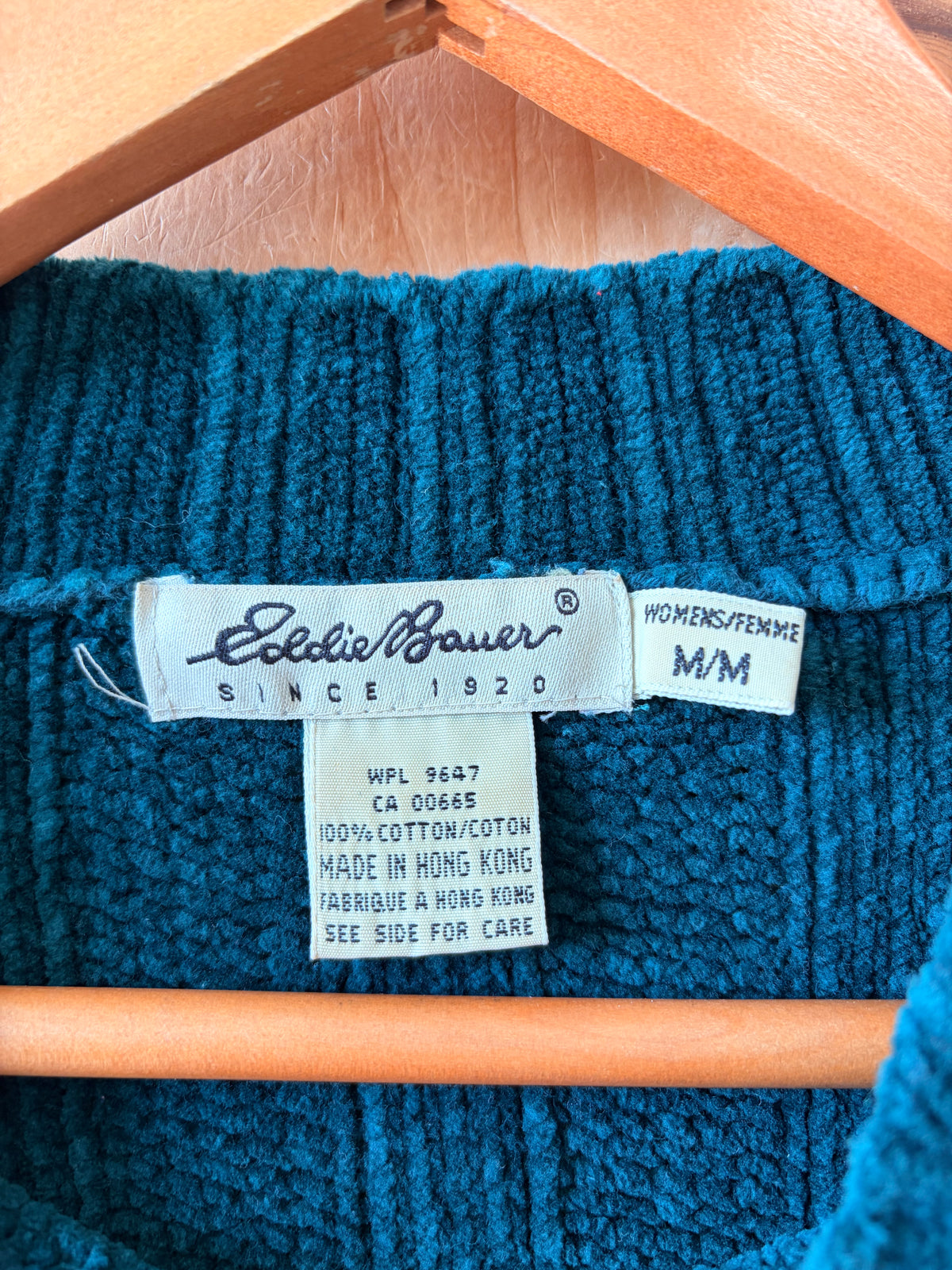 Vtg Cozy Teal Sweater : M