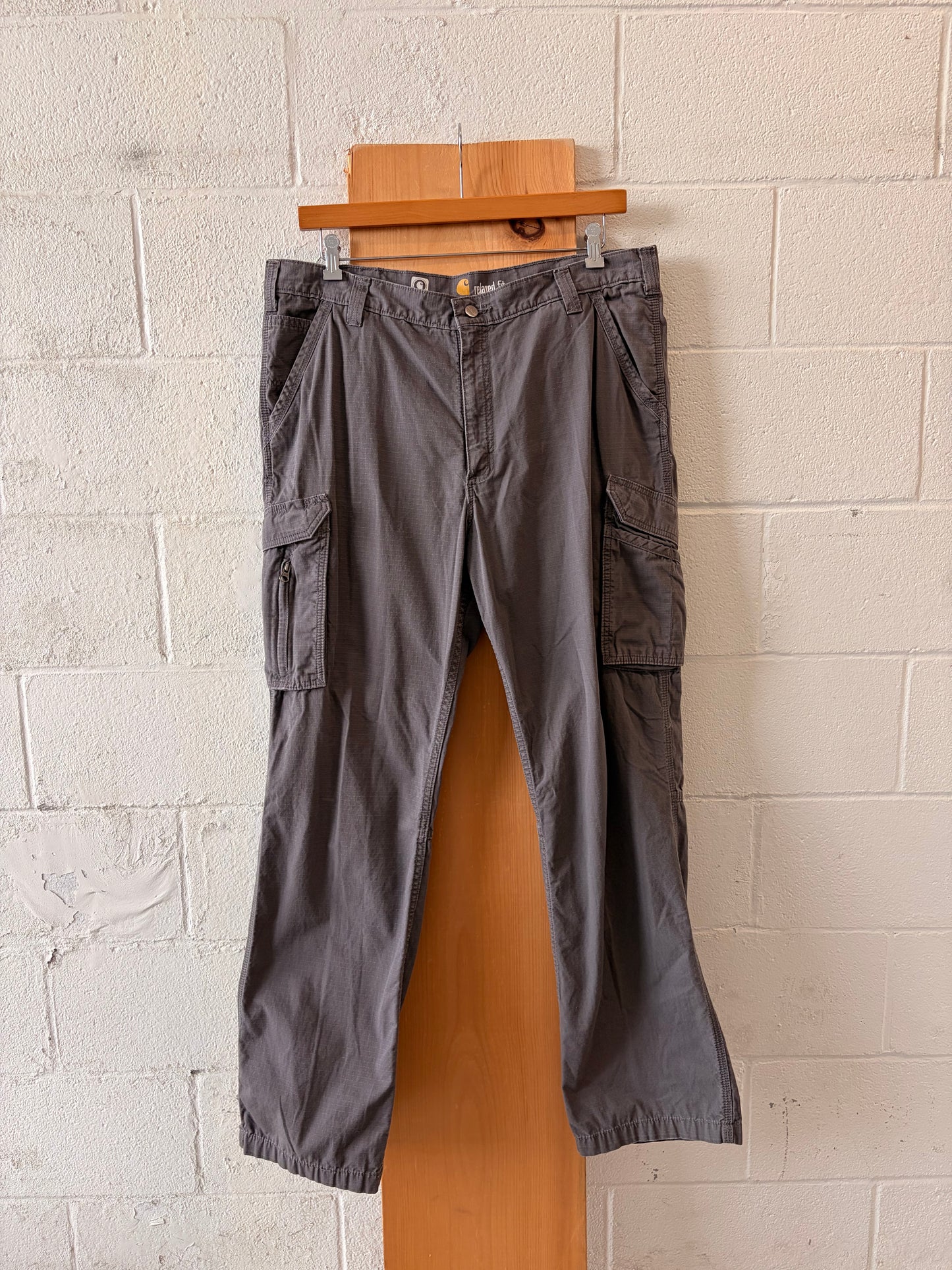 Gray Carhartt Relaxed Fit Pants : 38x34