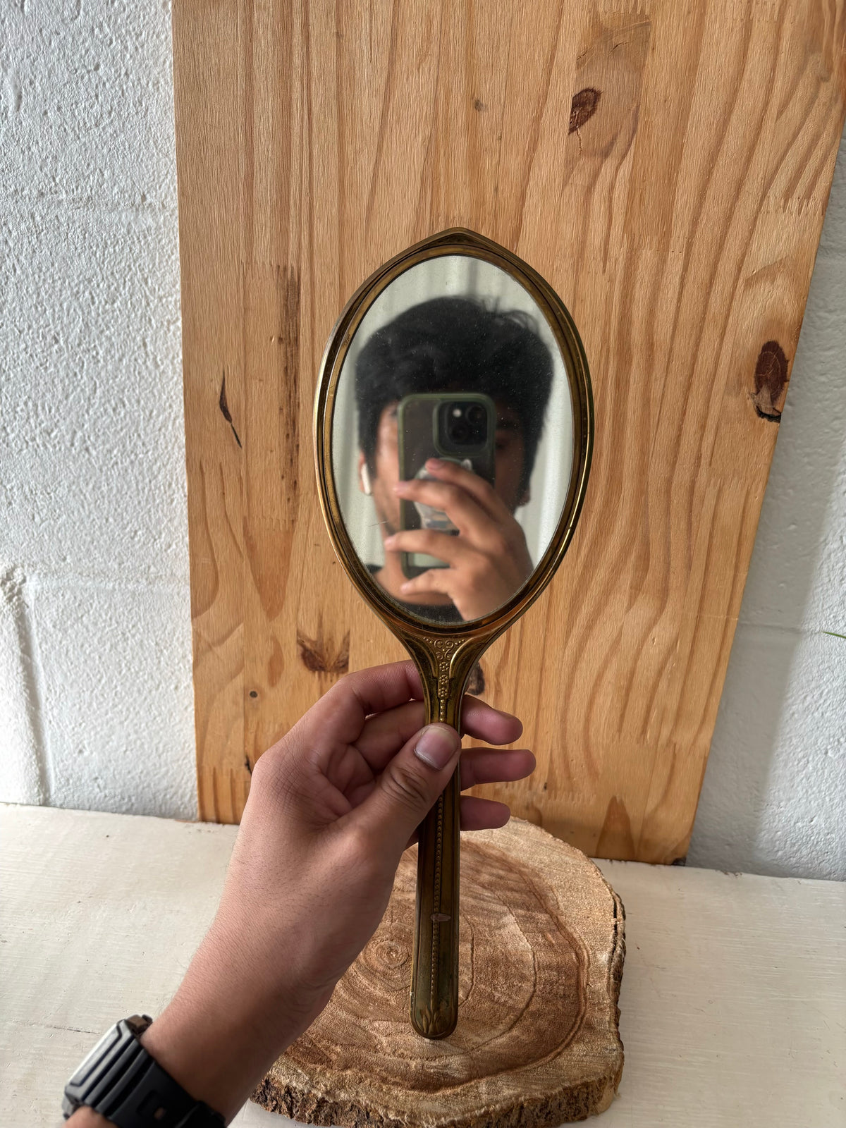 Vtg Handheld Mirror (Local Pickup Only)