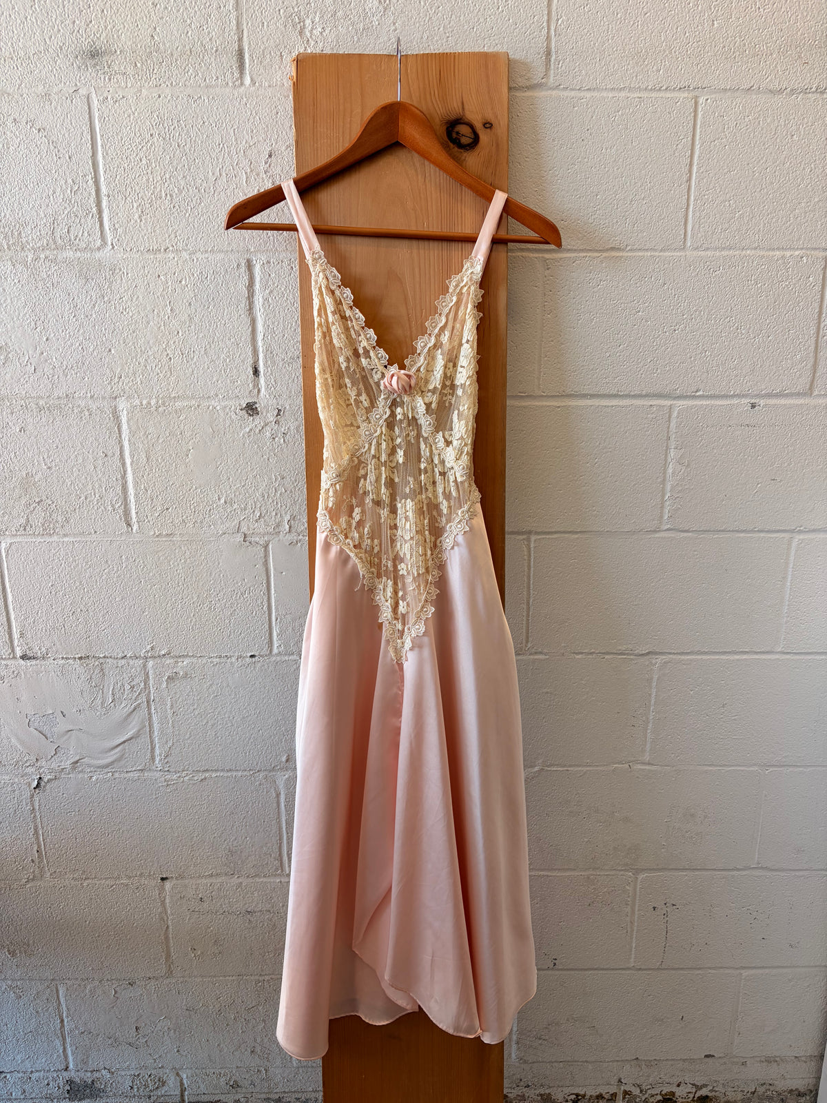 Vtg Pink Princess Slip Dress : S (As Is)