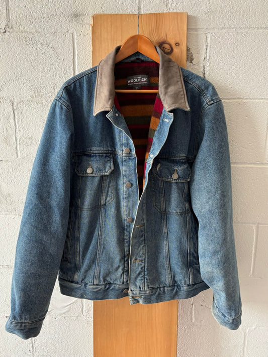 Vtg Woolrich Blanket Lined Coat : XL